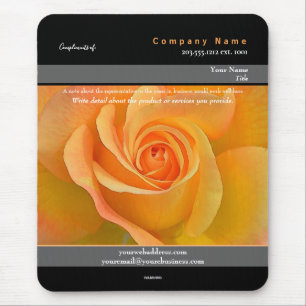 Promotional Mousepad Orange Rose Theme - HAMbyWG