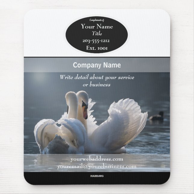 Promotional Mousepad Swans HAMbyWG Mouse Pad (Front)