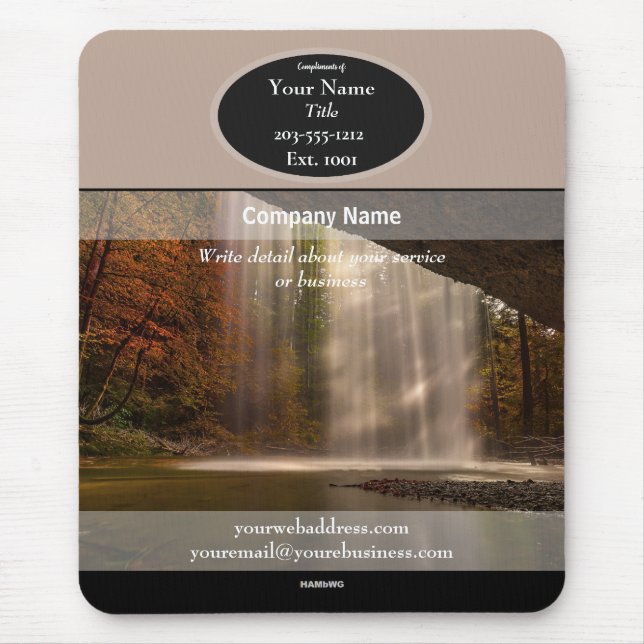 Promotional Mousepad Waterfall HAMbyWG Mouse Pad (Front)