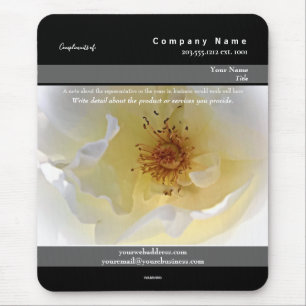 Promotional Mousepad White Flower. Theme - HAMbyWG