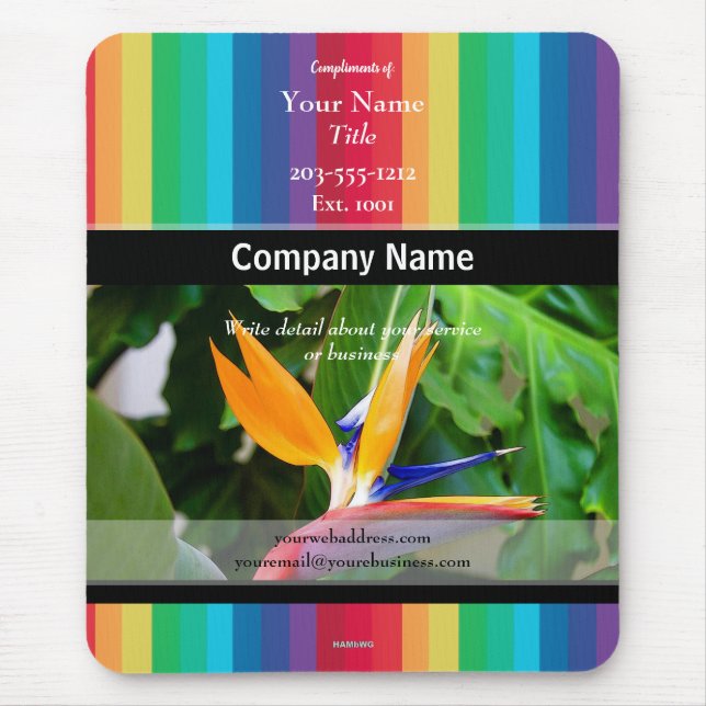 Promotional Mousepad with Rainbow Colour - HAMbyWG (Front)
