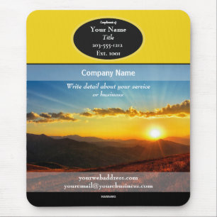 Promotional Mousepad Yellow Sunset - HAMbyWG