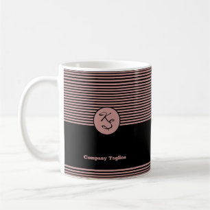 Promotional Pink & Black Hair Stylist Coffee Mug