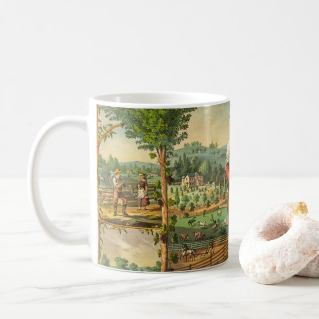 Promotional Print For Grange Members Coffee Mug (With Donut)