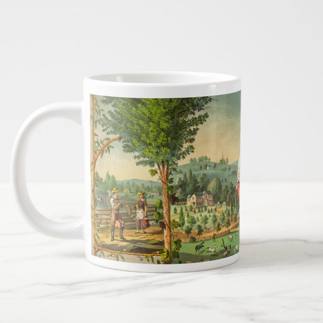 Promotional Print For Grange Members Large Coffee Mug (Left)