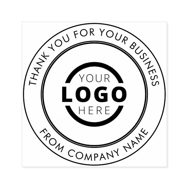Promotional Professional Company Logo Thank You Rubber Stamp (Imprint)