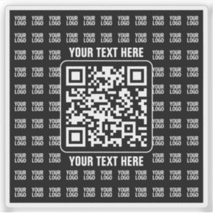 Promotional QR code (editable) with Logo Pattern