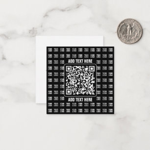 Promotional QR code (editable) with Logo Pattern Card