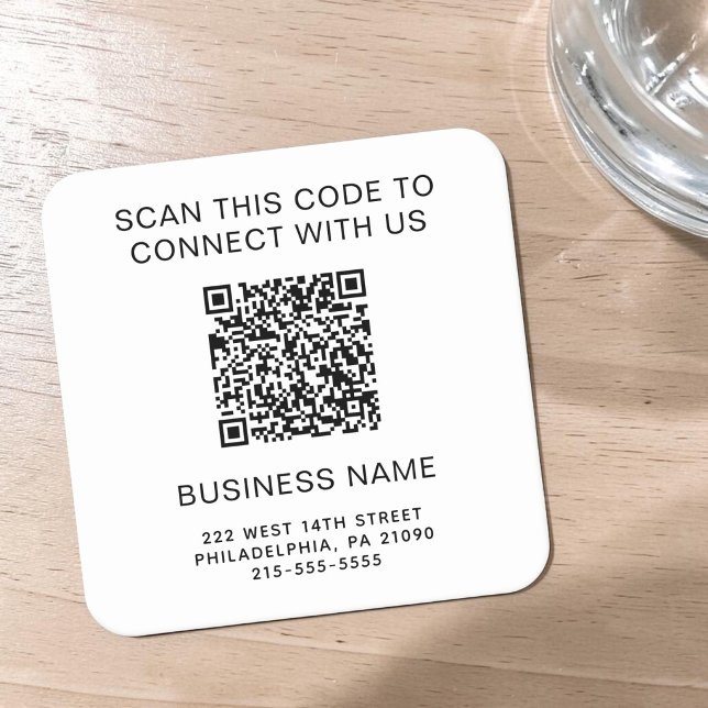 Promotional QR Code Square Paper Coaster (Promotional QR Code Square Paper Coaster)