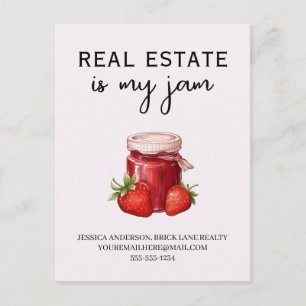 Promotional Real Estate is My Jam Realty Postcard