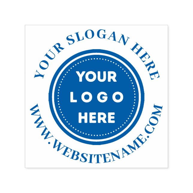 Promotional Round Custom Business Logo Self-inking Stamp (Design)