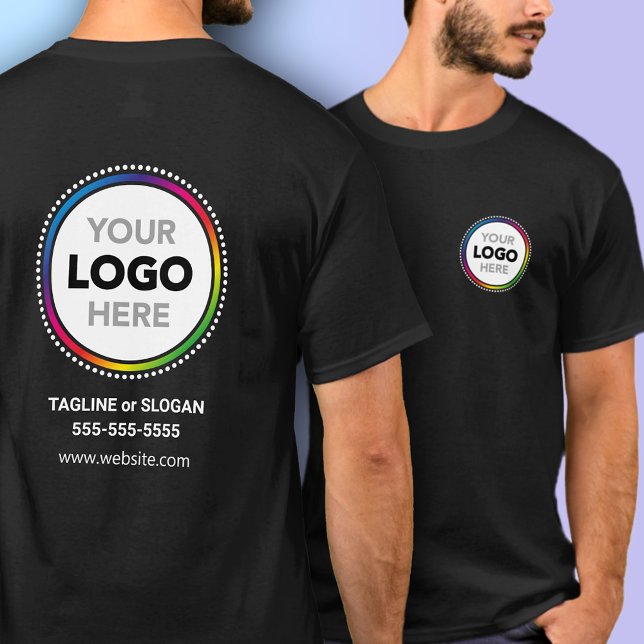 Promotional T-Shirt with Front and Back Logo (Creator Uploaded)