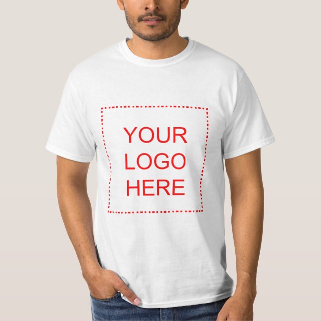 Promotional t shirts with business logo or photo (Front)