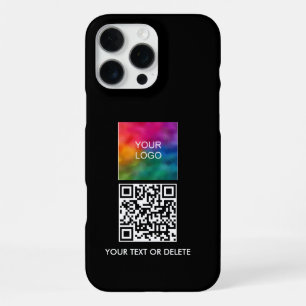 Promotional Template QR Code Upload Business Logo iPhone 16 Pro Max Case