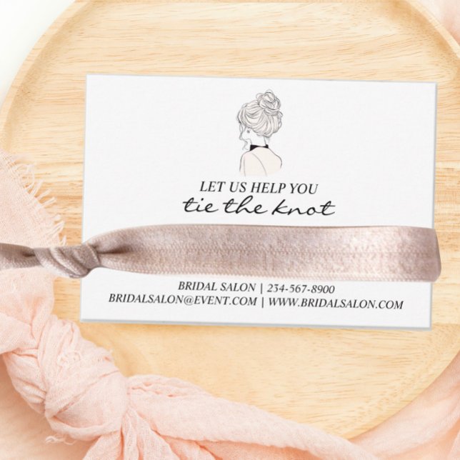 Promotional Wedding Business Hair Tie Holder  Enclosure Card (Creator Uploaded)