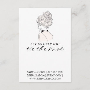 Promotional Wedding Hair Tie Scrunchie Holder  Enclosure Card