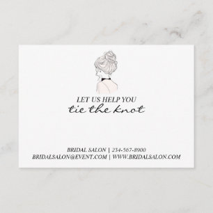 Promotional Wedding Hair Tie Scrunchie Holder  Enclosure Card