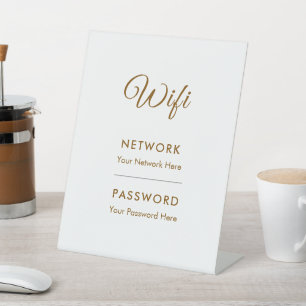 Promotional Wifi Password Network Pedestal Sign