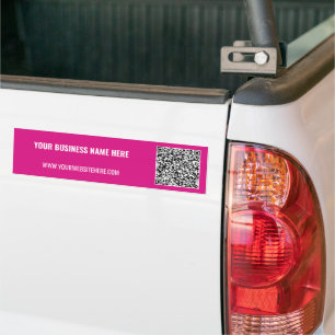 Promotional Your Business QR Code Bumper Sticker