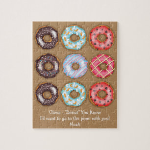Promposal Doughnuts Prom Dance Jigsaw Puzzle
