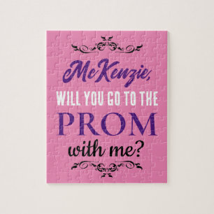 Promposal for Her for Prom or Homecoming Custom Jigsaw Puzzle
