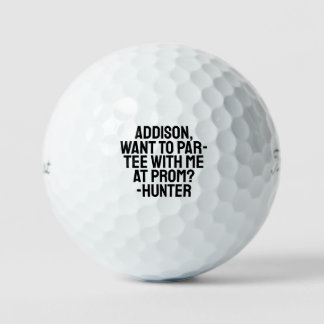 Promposal Golf Balls