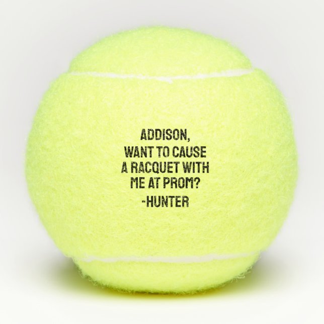 Promposal Tennis Balls (Front)