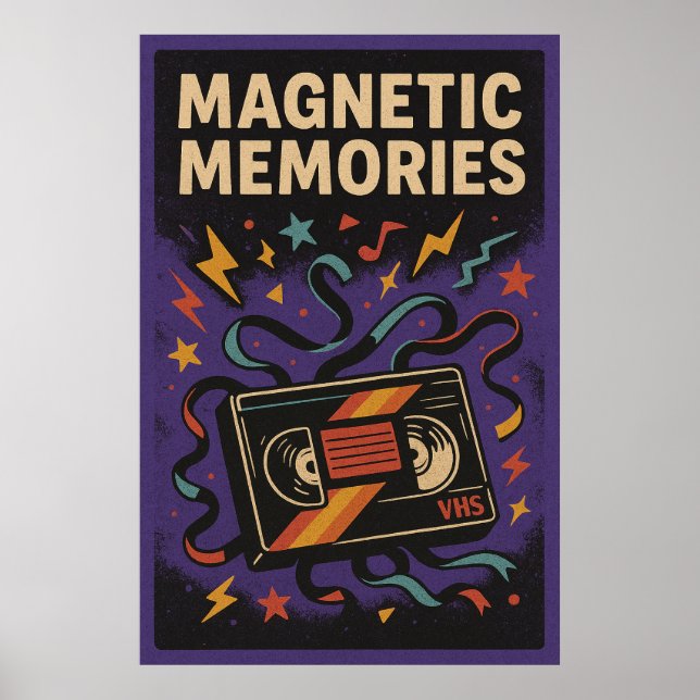 Prompt 22, Magnetic Memories, Vintage Poster (Front)