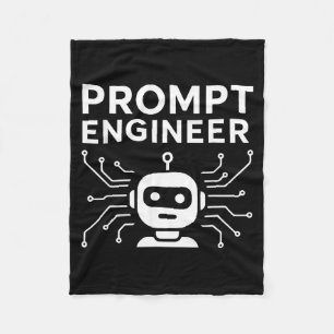 Prompt Engineer Apparel Funny Ai Tech Humor Gift Fleece Blanket