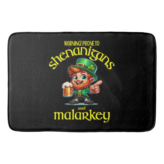 Prone to shenanigans bath mat (Front)