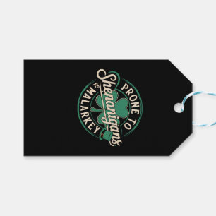 Prone To Shenanigans & Malarkey St Patrick's Day Gift Tags