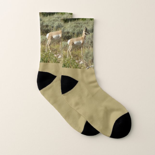 Pronghorn at Grand Teton National Park Socks (Pair)