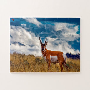 Pronhorn Deer Wyoming Jigsaw Puzzle