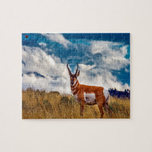 Pronhorn Deer Wyoming Jigsaw Puzzle