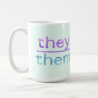Pronoun They Them Colourful Mug