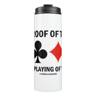 Proof Of The Bid Is Playing Of Hand Bridge Humour Thermal Tumbler