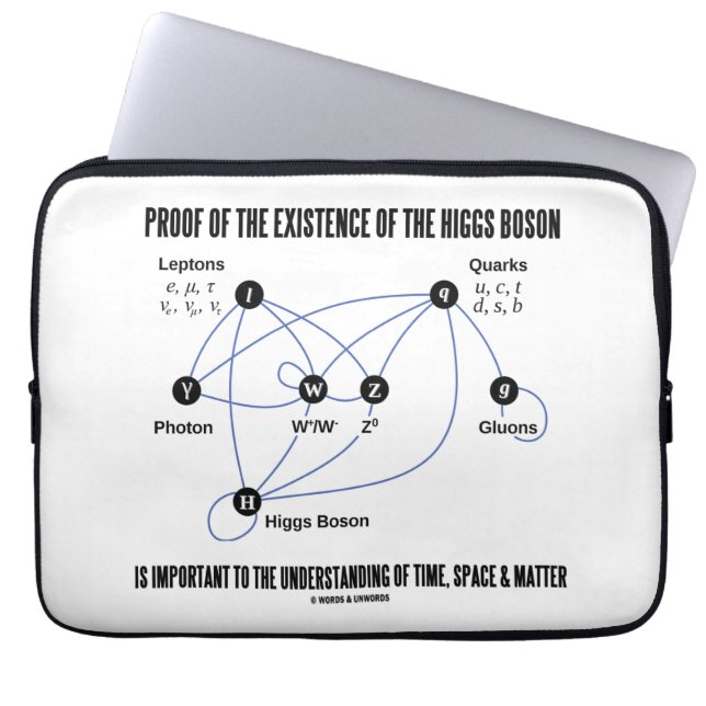 Proof Of The Existence Of The Higgs Boson Laptop Sleeve (Front)