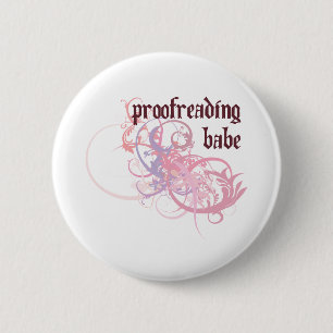 Proofreading Babe 6 Cm Round Badge