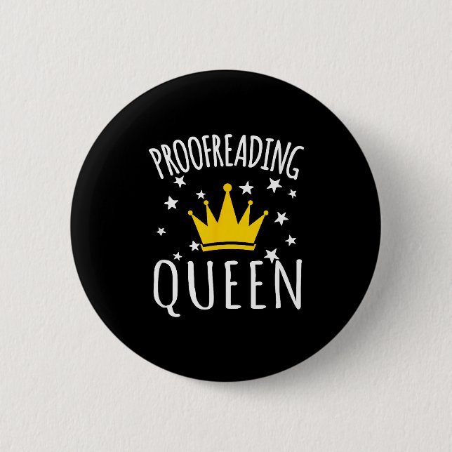 Proofreading Humor Funny Proofreading Quote Proofr 6 Cm Round Badge (Front)