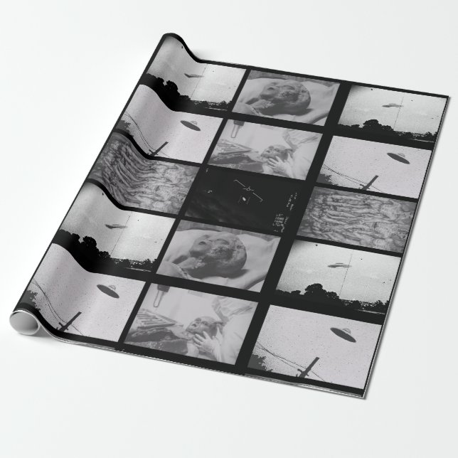 Proofs Of Aliens Aliens&UFOs Wrapping Paper (Unrolled)