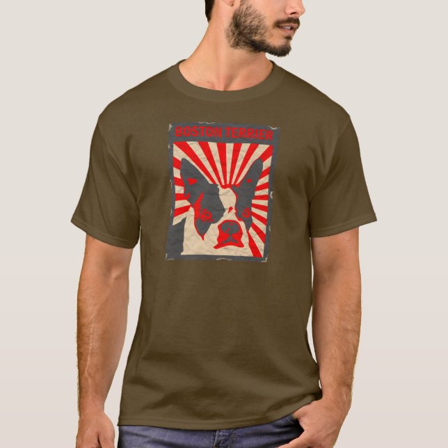 Propaganda Boston Terrier T-Shirt (Front)