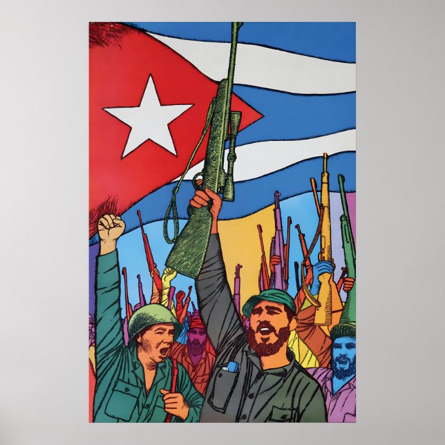Propaganda Poster Cuba Ten years Revolution (Front)