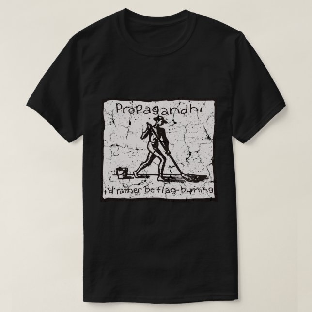 Propagandhi Flag Burning Essential T-Shirt (Design Front)