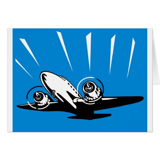 propeller plane aeroplane aircraft flying flight card