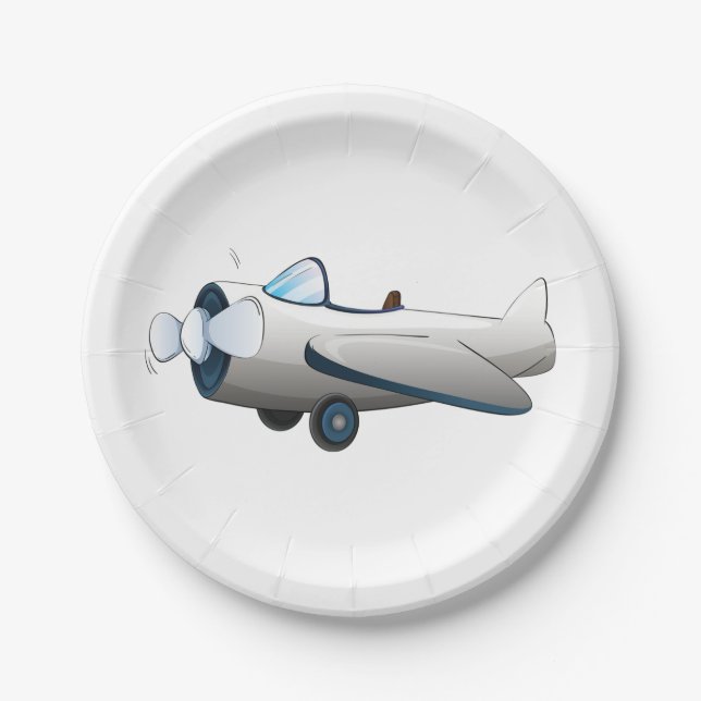Propeller Plane Paper Plate (Front)