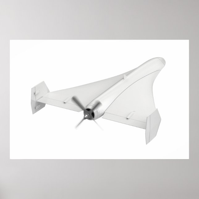 Propeller-powered military UAV Poster (Front)