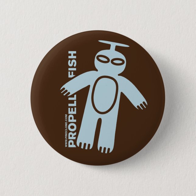 PROPELLERFISH light blue button (Front)