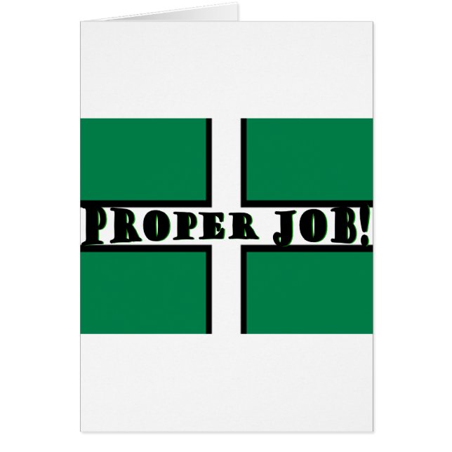 Proper Job - Devon (Front)