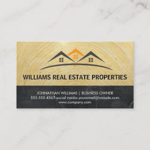 Properties Logo   Wood and Marble Business Card