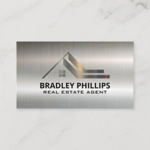 Property Architecture   Metal Roof Style Business Card